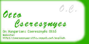 otto cseresznyes business card