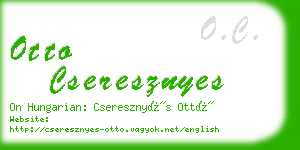 otto cseresznyes business card